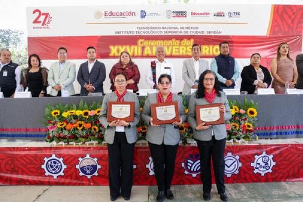 Tecnológico de Serdán celebra 27 años