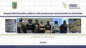 En Quecholac, FGE captura a narcomenudistas
