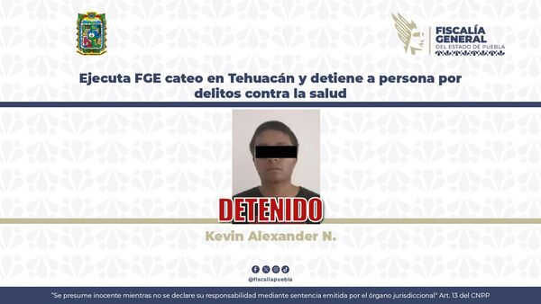 Detienen a presunto narcomenudista en Tehuacán