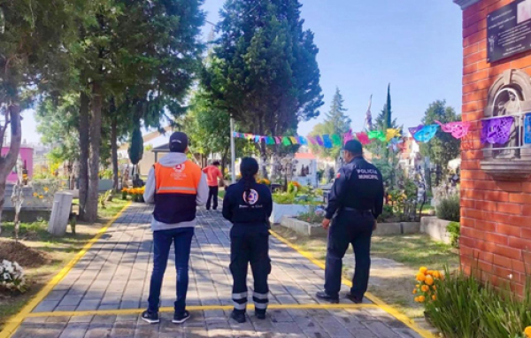 Saldo blanco en celebración día de muertos en San Andrés Cholula