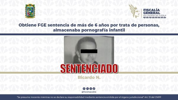 Cárcel para Ricardo por trata y pornografía infantil