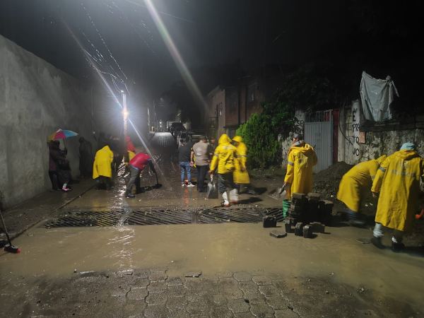 Gobierno de Puebla atiende emergencias por lluvias