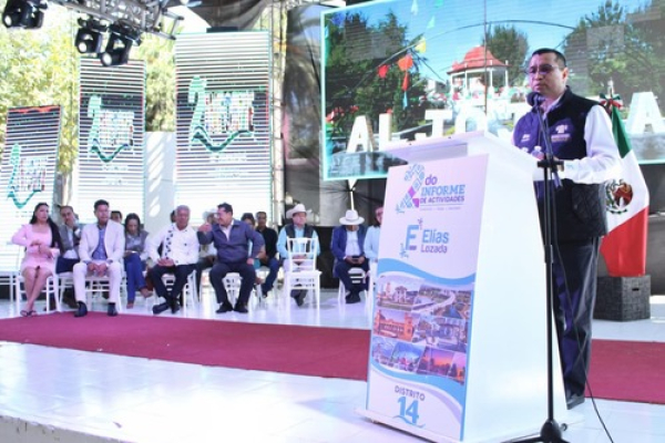 Elías Lozada rinde 2do. Informe de Actividades