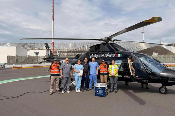 Vía aérea, trasladan órgano donado a CDMX