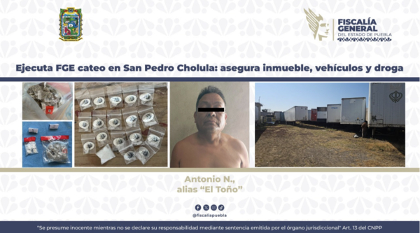 Incautan inmueble, vehículos y droga en Zacatepec