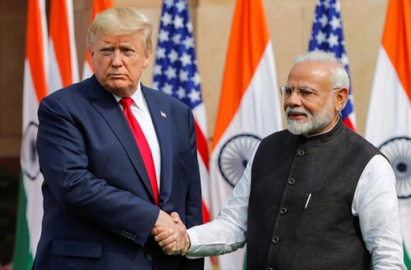 Donald Trump, presidente de EE.UU. | Narendra Modi, primer ministro de India 