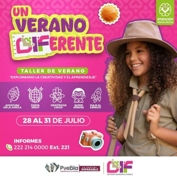 Anuncia SMDIF taller “Un verano DIFerente”