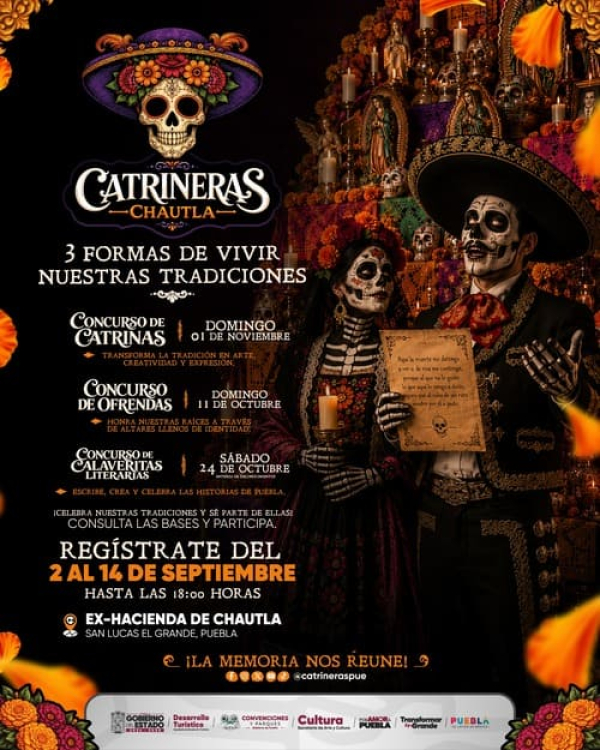 Anuncian concursos del festival Catrineras 2026