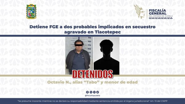 Caen presunto implicados por secuestro en Tlacotepec