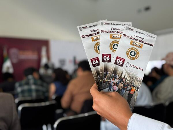 Puebla participará en Primer Simulacro Nacional 2026