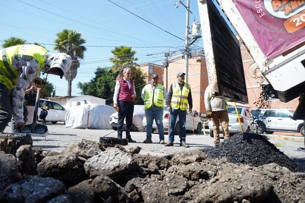 Refuerzan bacheo en Infonavit San Jorge