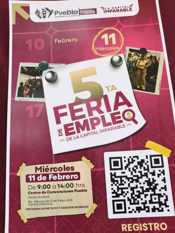 Oportunidad laboral en la Feria del Empleo