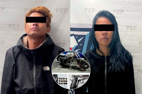 Detienen a pareja con arma de fuego en Huejotzingo