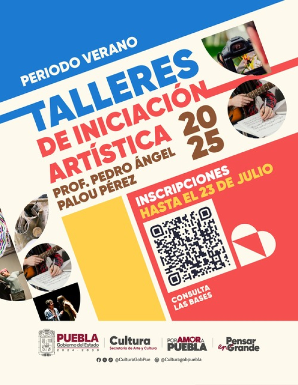 Arte y Cultura anuncia talleres de verano