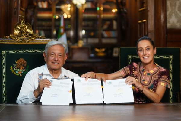 López Obrador firma publicación de la reforma al Poder Judicial en el DOF