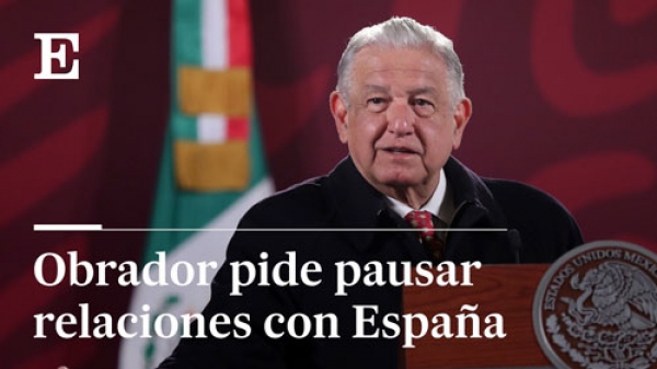 Ni en México son aceptadas las relaciones de pausa que pide AMLO para el gobierno de España.