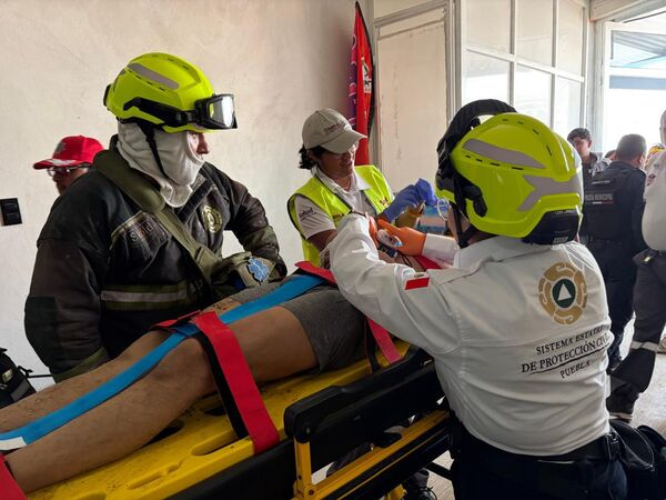 PC Estatal rescata a dos personas en pozo