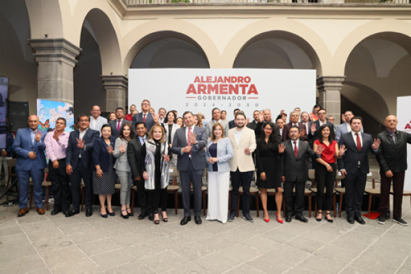 El gobernador electo Armenta presenta parte de su gabinete