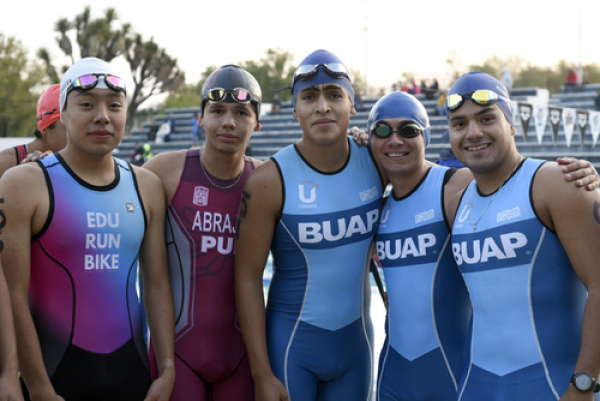 Más de 100 deportistas en Triatlón Sprint BUAP 2025