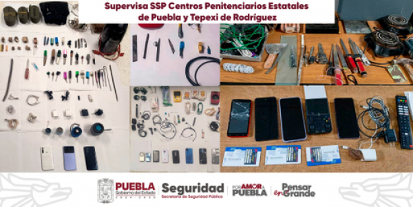 Supervisa SSP penales de Puebla y Tepexi
