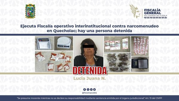 Detienen a narcomenudista en Quecholac