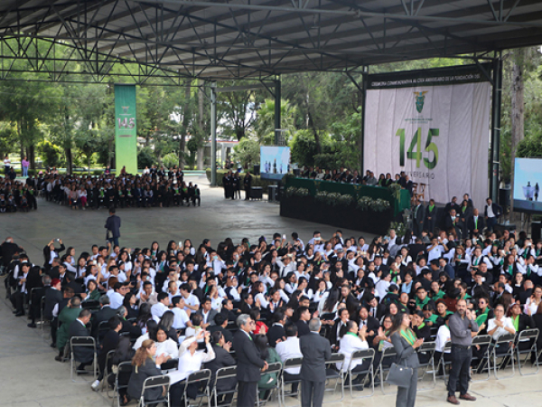 Gobierno estatal reconoce los 145 aniversario del BINE