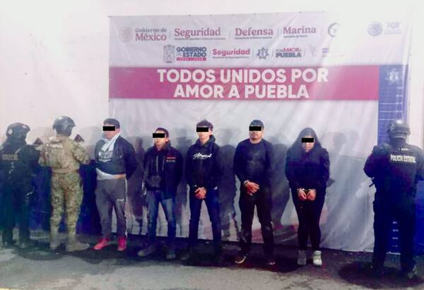 Capturan a cinco huachigaseros en Tecamachalco