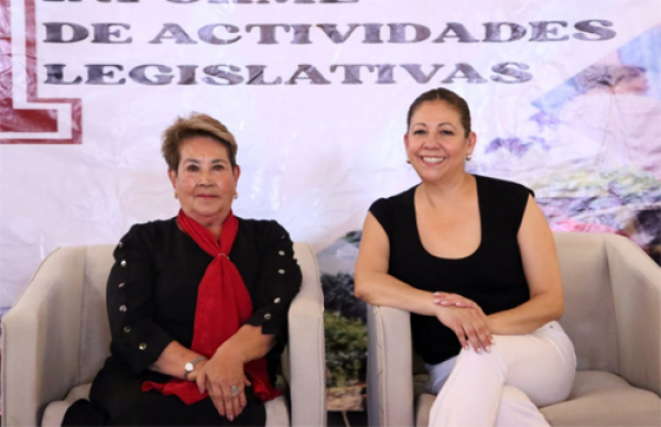 Modesta Delgado rinde su primer informe en el Congreso