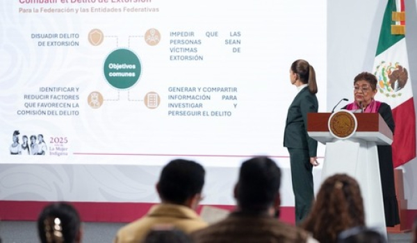 Sheinbaum envía iniciativa de ley contra extorsión