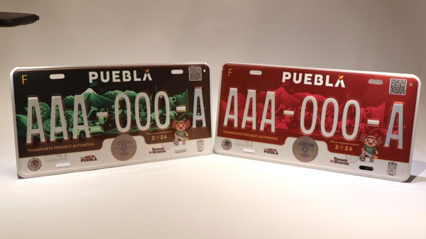 Puebla lanzan "placas edición mundialista"