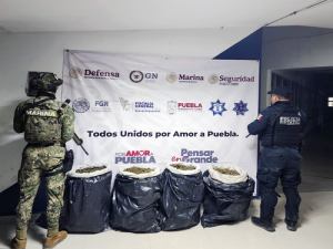En Teotlalco y Texmelucan, SSP  asegura marihuana y cristal