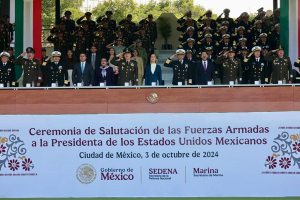 Las Fuerzas Armadas muestran su respeto a Claudia Sheinbaum