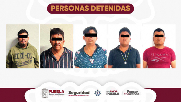 En distintas acciones, detiene SSP a cinco hombres armados