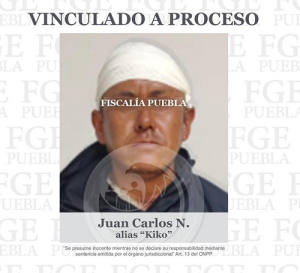 Juan Carlos N. alias Kiko vinculado por delito de extorsión