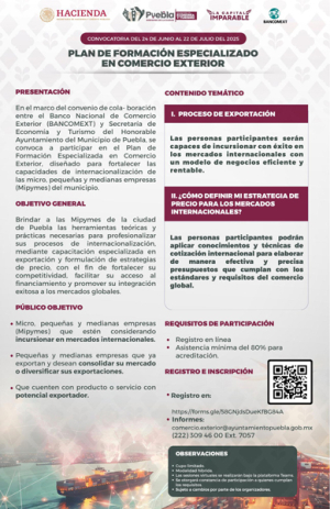 Lanzan convocatoria para impulsar a las MiPyMES en exportación