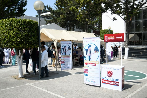 Vacunas contra sarampión llegan a la BUAP