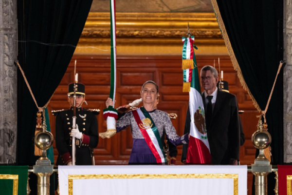 Primera vez que la presidenta Claudia Sheinbaum rinde el Grito de Independencia