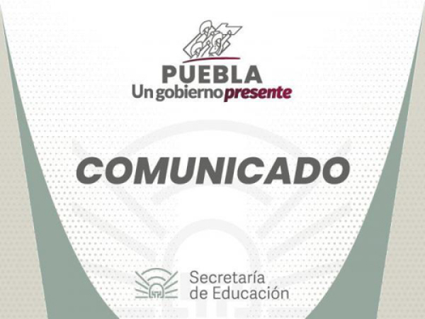 Comunicado | SEP Puebla