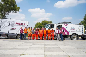 Barredoras del Estado y OOSL refuerzan limpieza en Puebla capital