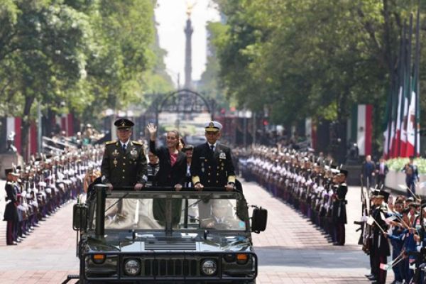El Aniversario de los Niños Héroes fue celebrado por la presidenta de México