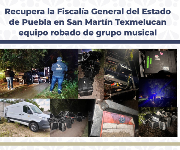 Recuperan el equipo de audio los Ángeles Azules