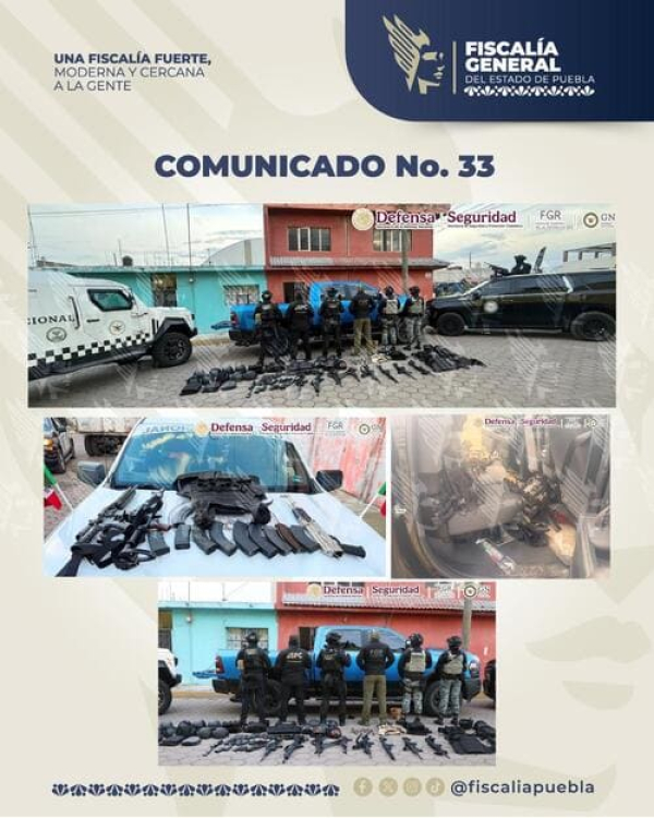 FGE Puebla y fuerzas federales realizan operativo en Esperanza