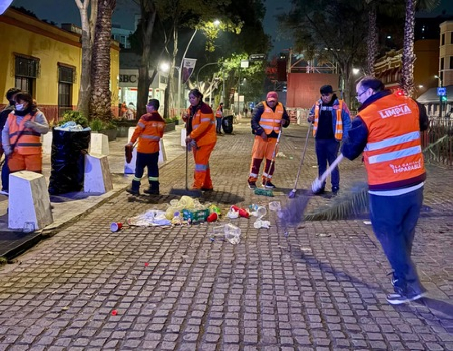Refuerza OOSL acciones de limpieza tras el desfile