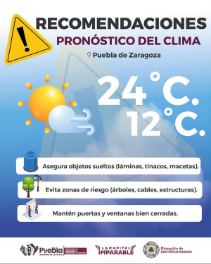 Cuidate de los fuertes vientos: PC Municipal