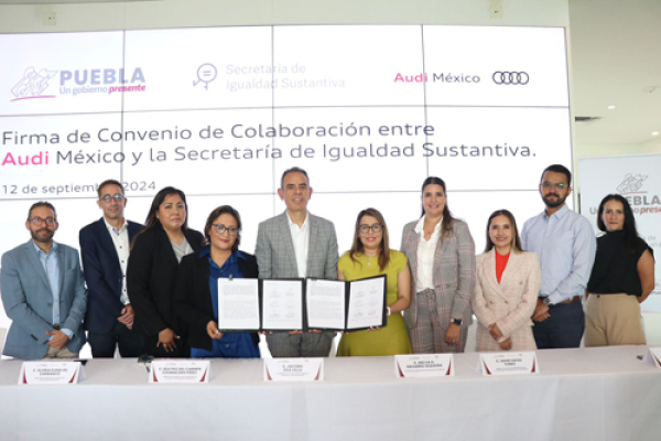 Audi México firmó un convenio en pro de las mujeres