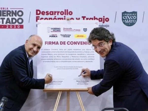 SEDETRA y DHL apoyan a negocios de Puebla