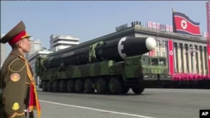 Desfile militar en Corea del Norte