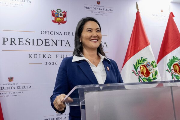 Keiko Fujimori, presidenta electa de Perú