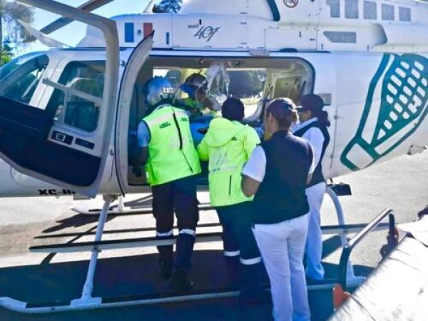 SUMA realiza traslado aéreo Huauchinango-Cholula