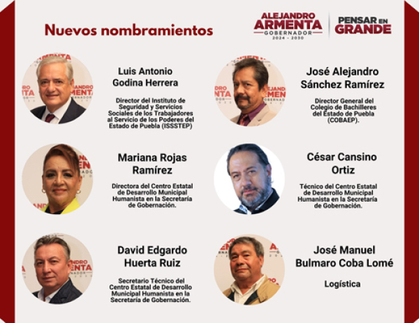 El gobernador electo anunció nuevos nombramientos en su gabinete